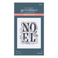 Load image into Gallery viewer, Spellbinders Paper Arts BetterPress Letterpress Press Plate Festive Noel (BP-053)