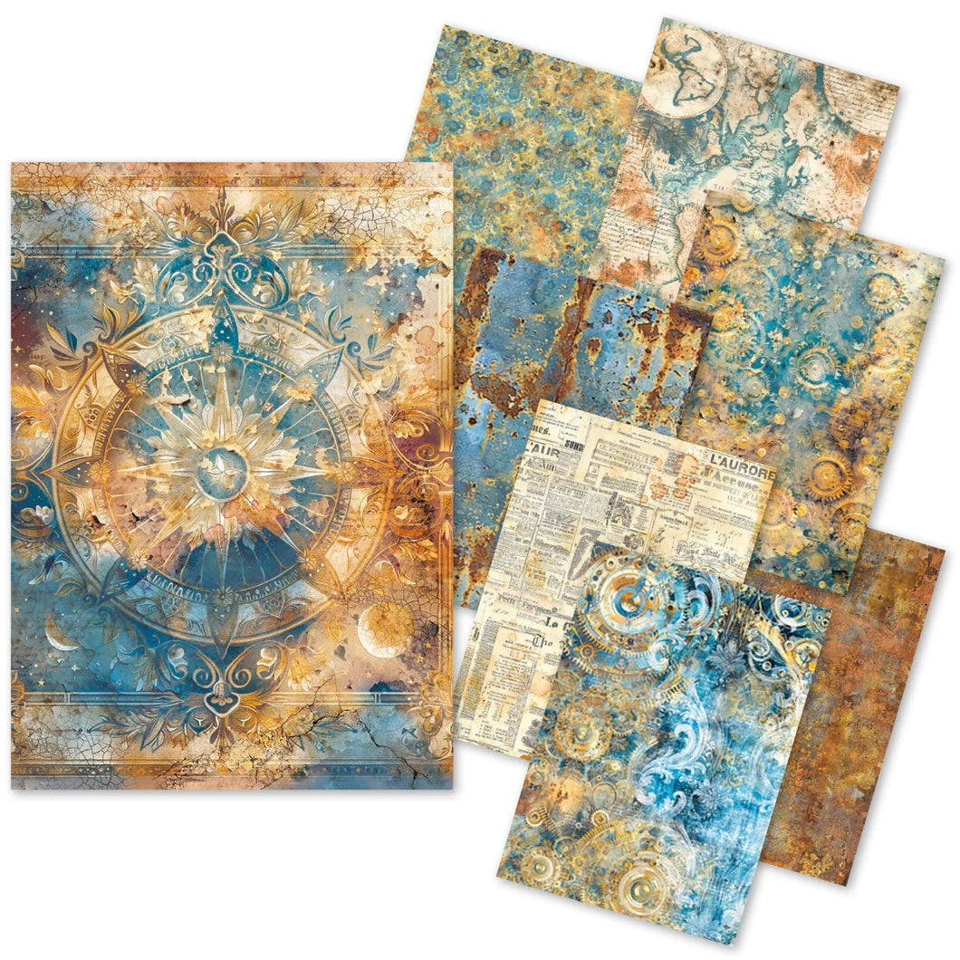 Ciao Bella Rice Paper Esprit de Voyage A5 Mixed 8 pieces (CBRS001)