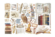 Load image into Gallery viewer, Stamperia Vintage Library Collection Adhesive Cut Out Ephemera Pack (DFLCT16)