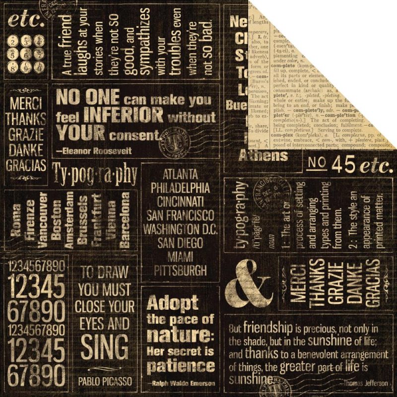 Graphic 45 - Typography  Collection - Journey  (4500772)