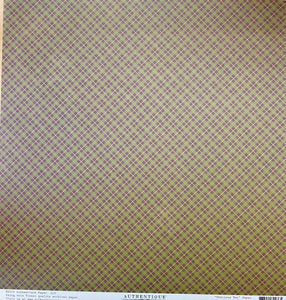 Authentique Gracious Collection 12x12 Scrapbook Paper Gracious Two (GRC002)