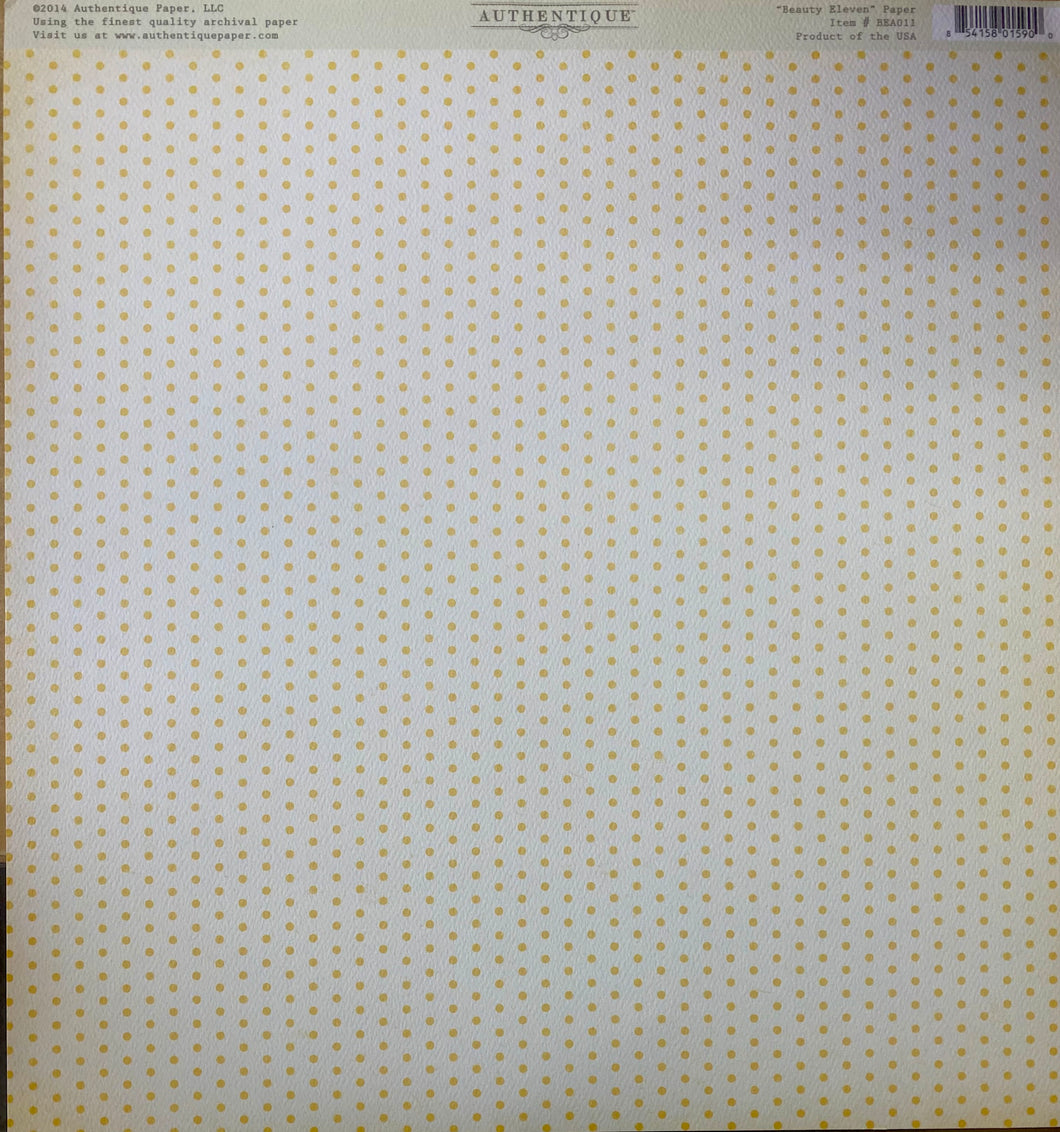 Authentique Beauty Collection 12x12 Scrapbook Paper Beauty Eleven (BEA011)