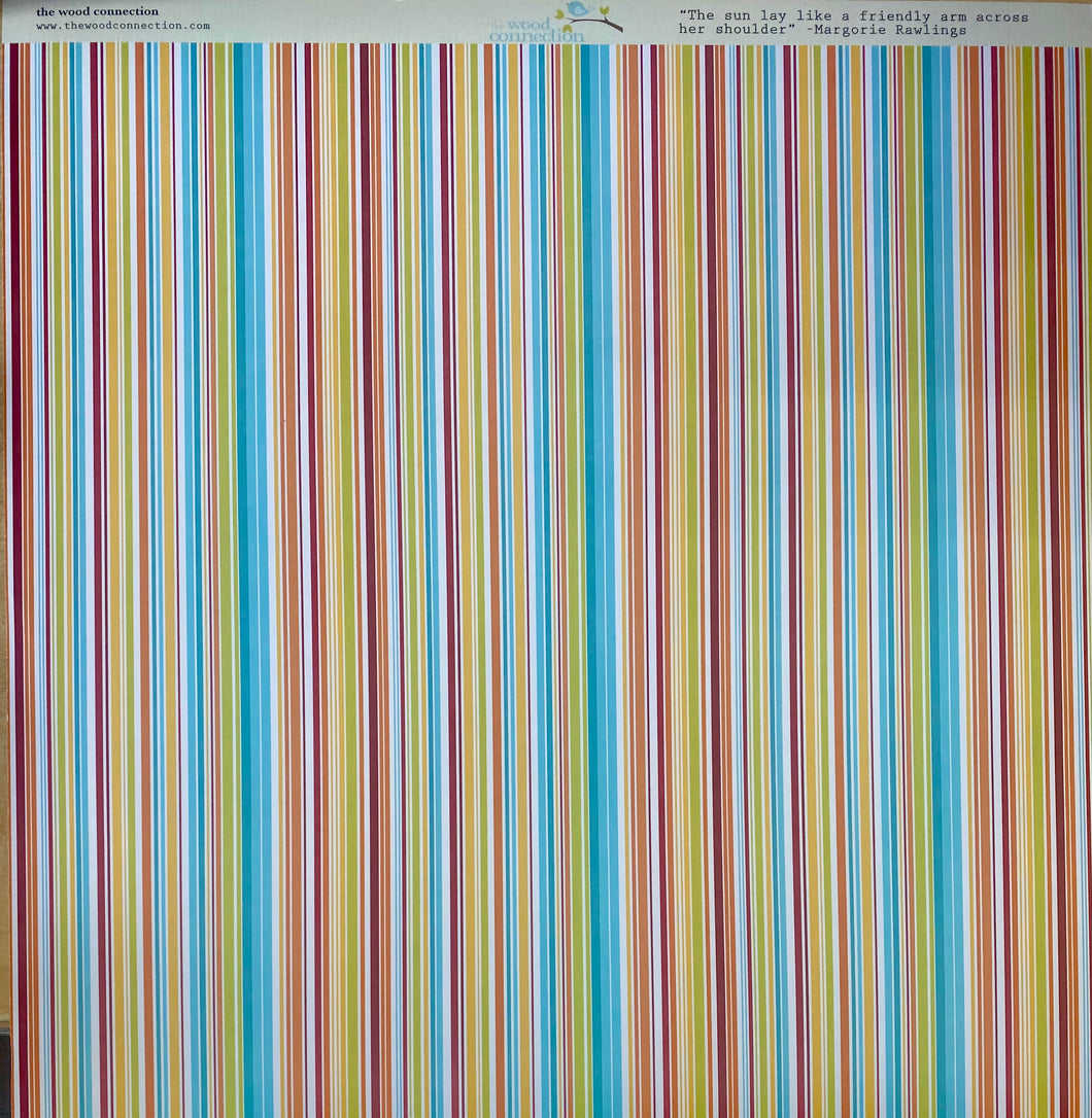 Authentique Sunshine Collection 12x12 Scrapbook Paper Sunshine Three (WCS003)