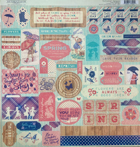 Authentique Refreshed Collection 12x12 Scrapbook Paper Refreshed Details (REF007)