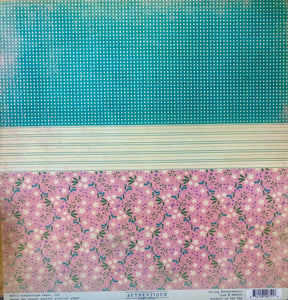 Authentique Seasons Collection 12x12 Scrapbook Paper Spring Enhancements (SEA008)