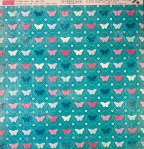 Authentique Darling Girl Collection 12x12 Scrapbook Paper Darling Girl Two (DAG002)