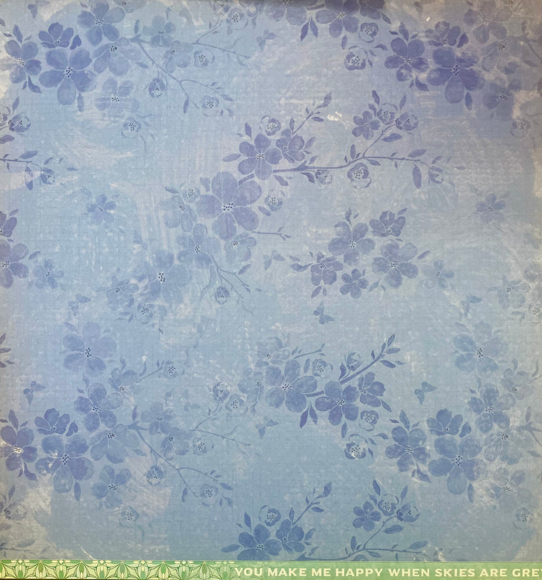 Kaisercraft Lilac Whisper Collection 12x12 Scrapbook Paper Echo (P2350)