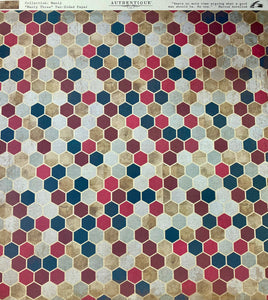 Authentique Manly Collection 12x12 Scrapbook Paper Manly Three (MAN003)