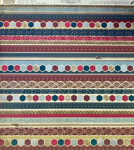 Authentique Manly Collection 12x12 Scrapbook Paper Manly Six (MAN006)