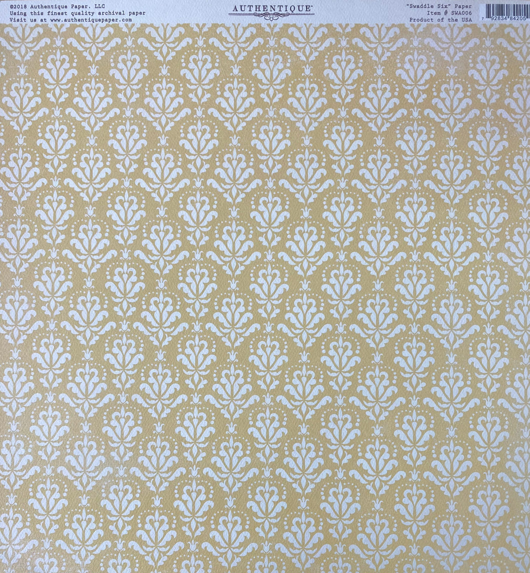 Authentique Swaddle Collection 12x12 Scrapbook Paper Swaddle Six (SWA006)