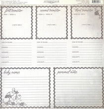 Load image into Gallery viewer, Authentique Swaddle Collection 12x12 Scrapbook Paper Swaddle Eight (SWA008)
