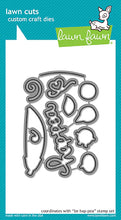 Load image into Gallery viewer, Lawnfawn Photopolymer Clear Stamp & Die SEt Be Hap-pea (LF1891)