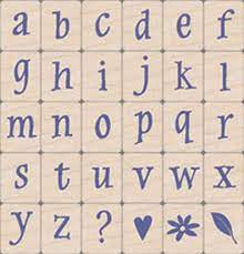 Hero Arts Rubber Stamps Classic Lowercase Alphabets (LL847)