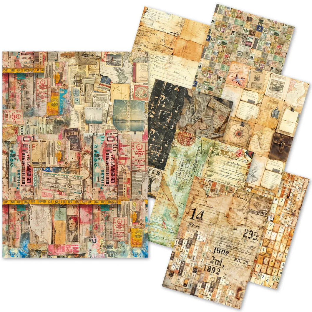 Ciao Bella Rice Journey Ahead - Vellum & Tissue Mixed 8 pieces (MC006)