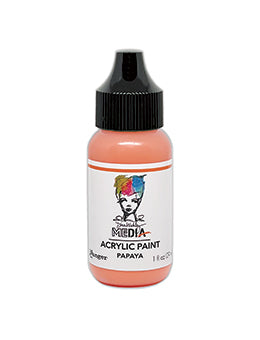 Dina Wakley MEdia Acrylic Paint Papaya MDQ88233