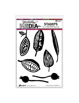 Dina Wakely Media Bold Botannicals Stamp Set MDR87755