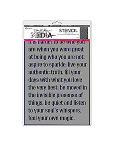Dina Wakley Media Stencil Feel Your Magic MDS87694