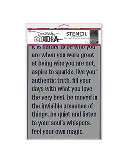Dina Wakley Media Stencil Feel Your Magic MDS87694