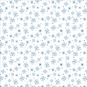Echo Park Paper Co. The Magic of Winter Collection 12x12 Scrapbook Paper Frosted Flowers (MOW291009)