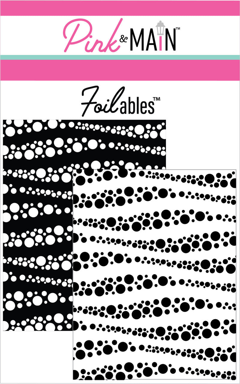 Pink & Main Foilable Panel Cards Bubbly Waves