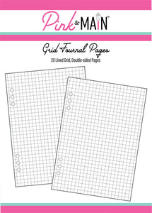 Pink & Main A5 6 Ring Planner Grid Pages