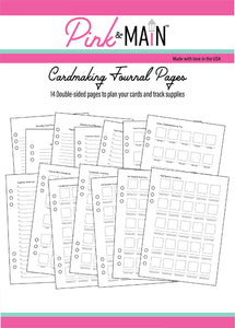 Pink & Main A5 6 Ring Planner Card Making Journal Pages (PMP174)