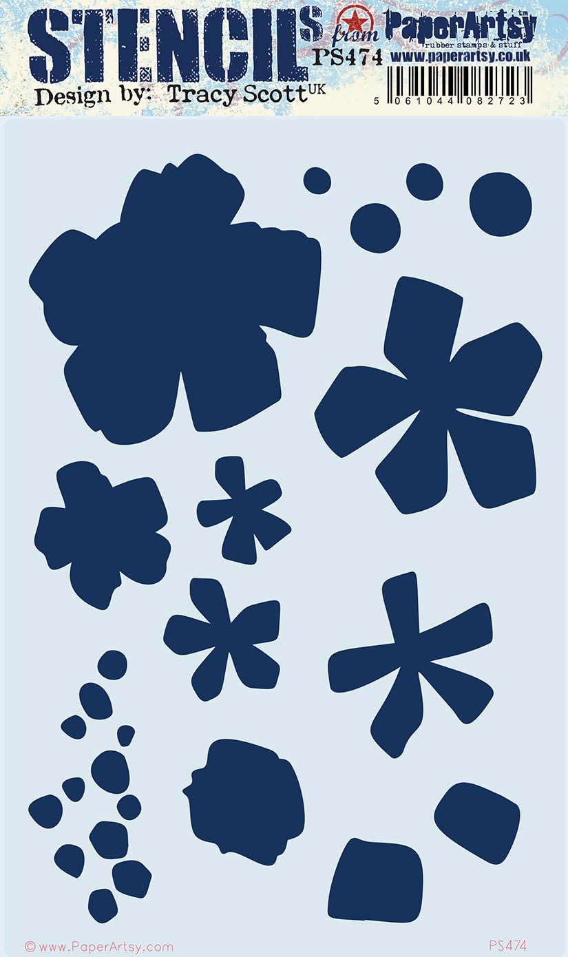 Paper Artsy Stencil  designed by Tracy Scott (PS474)