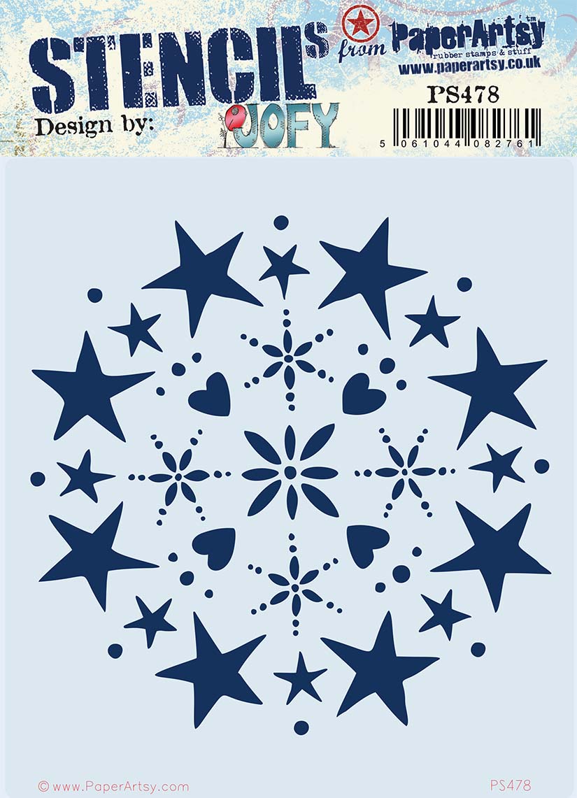 PaperArtsy Stencil by Jo Firth-Young (PS478)