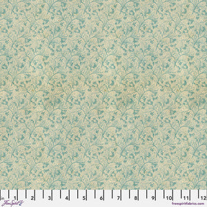Tim Holtz Freespirit Fabric Tiny Print Teal (PWTH278.Teal)