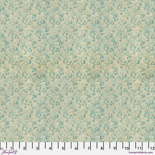 Tim Holtz Freespirit Fabric Tiny Print Teal (PWTH278.Teal)