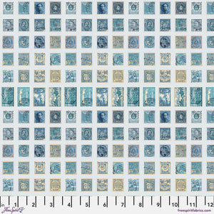 Tim Holtz Freespirit Fabric Stamps Blue (PWTH281.Blue)
