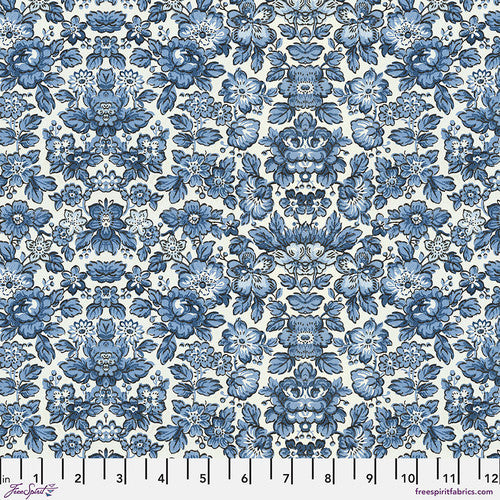 Tim Holtz Freespirit Fabric Indigo Wallpaper (PWTH297.Indigo)