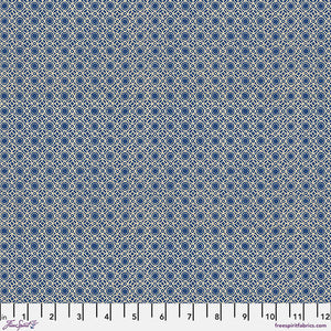 Tim Holtz Freespirit Fabric Indigo Tiny Print (PWTH298.Indigo)
