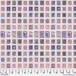 Tim Holtz Freespirit Fabric Purple Stamps (PWTH301.Purple)