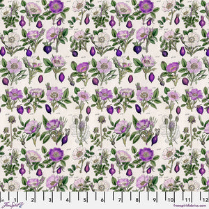 Tim Holtz Freespirit Fabric Purple Botanical (PWTH306.Purple)