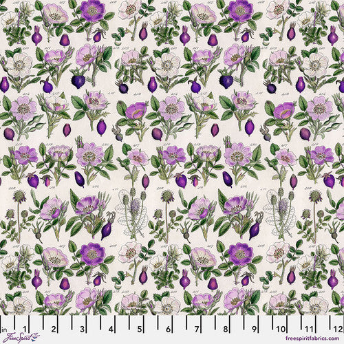 Tim Holtz Freespirit Fabric Purple Botanical (PWTH306.Purple)