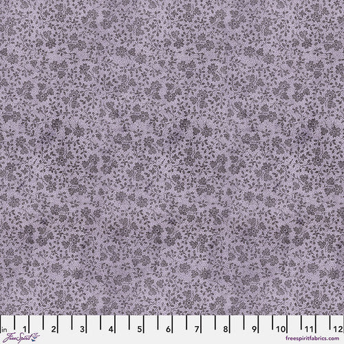 Tim Holtz Freespirit Fabric Purple Tiny Print (PWTH308.Purple)