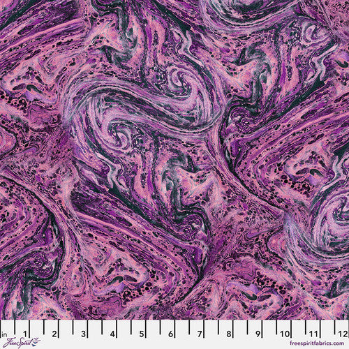 Tim Holtz Freespirit Fabric Purple Marble (PWTH309.Purple)