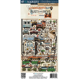 49 and Market Rust & Revs 2.0 Laser Die Cut Elements