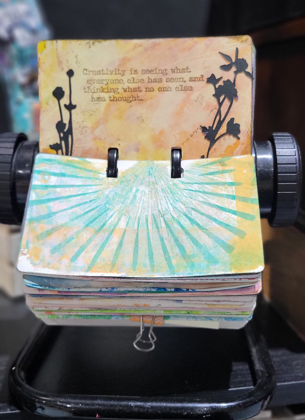Explore Mixed Media Techniques on Rolodex  - Embossing Powders ONLINE (ROLEP)