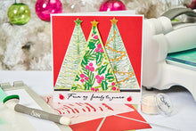 Load image into Gallery viewer, Sizzix A6 Layered Stencils 4PK Cosmopolitan Christmas Happy Holidays By Stacey Parke
