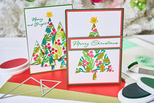 Load image into Gallery viewer, Sizzix A6 Layered Stencils 4PK Cosmopolitan Christmas Happy Holidays By Stacey Parke