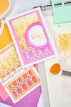 Load image into Gallery viewer, Sizzix A5 Stencil Cosmopolitan Golden Rings By Stacey Park