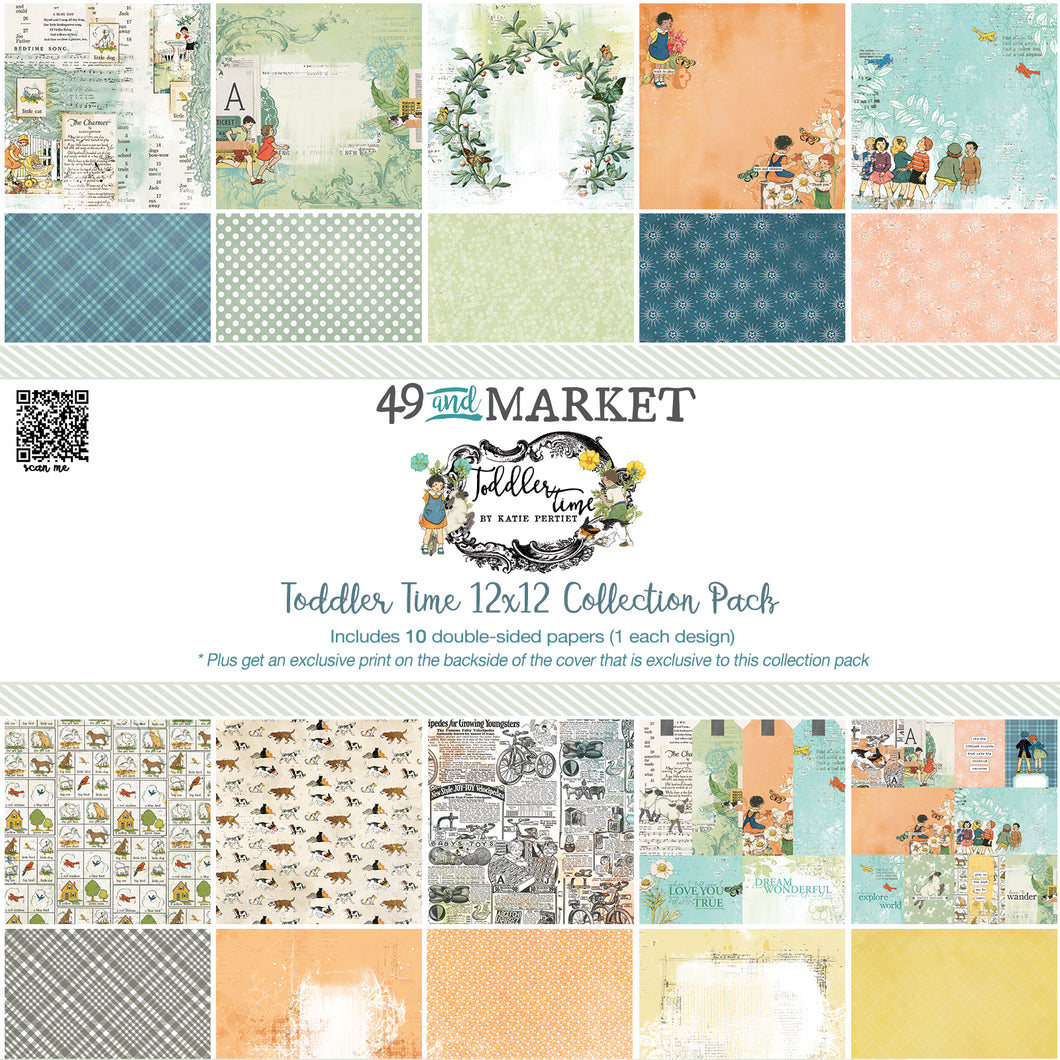 49 & Market Toddler Time 12x12 Scrapbook Paper Collection (TT-29949))