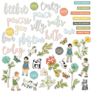 49 & Market Toddler Time Chipboard Bits (TT-30211)