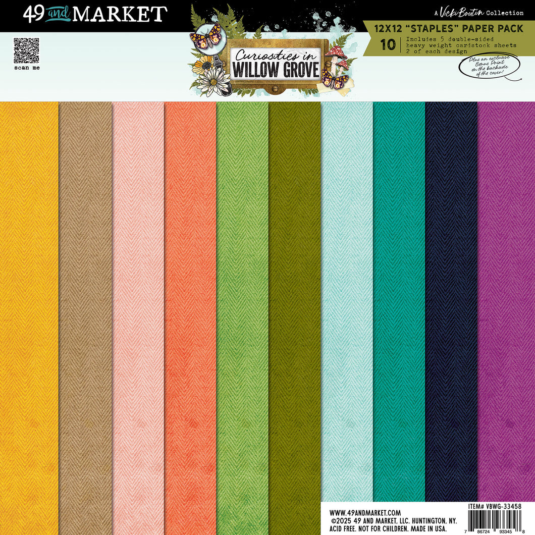 49 and Market Curiosities in Willow Grove 12x12 Staples Pack ( VBWG-33458)