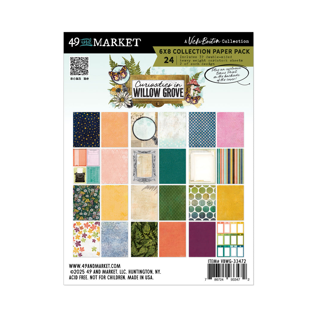 49 and Market Curiosities in Willow Grove 6x8 Paper Pad ( VBWG-33472)