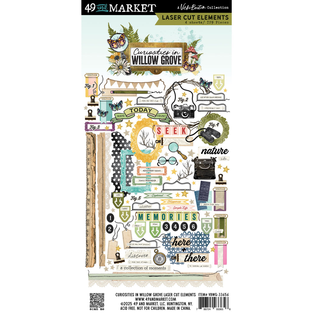 49 and Market Curiosities in Willow Grove Laser Cut Elements (VBWG-33656)