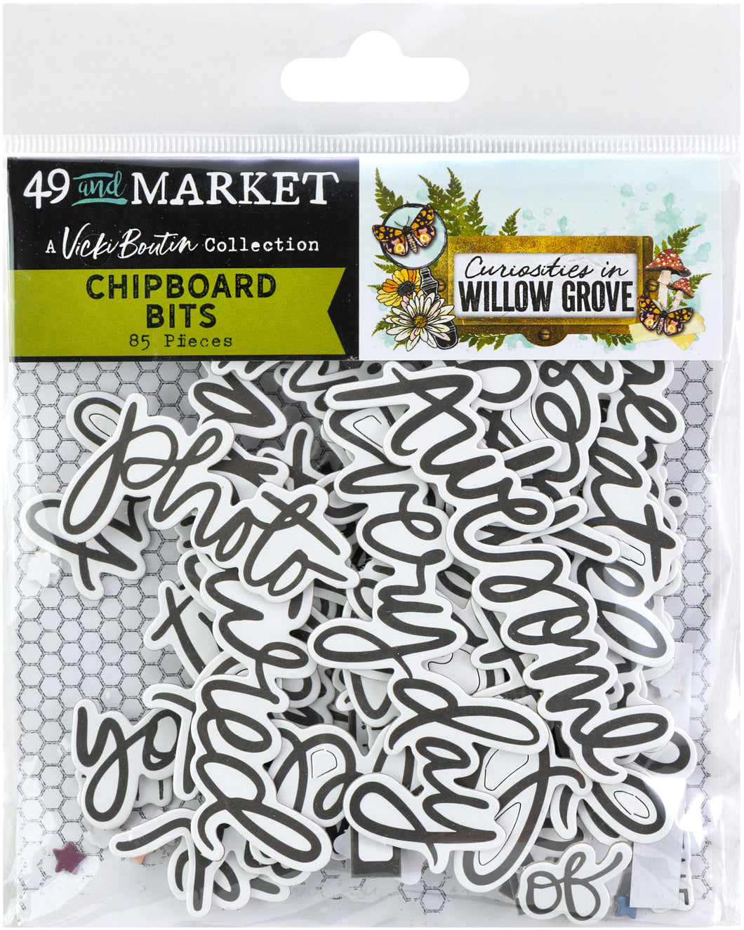 49 and Market Curiosities in Willow Grove Chipboard Bits (VBWG-33717)