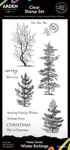Arden Creative Studio Winter Etchings Clear Stamp (ACSCS0012)
